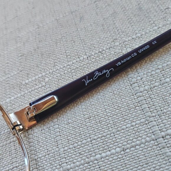 Vera Bradley Women Eyeglasses Sunglasses Frame Gold Tone VB ADRIAN Glasses - Picture 12 of 13